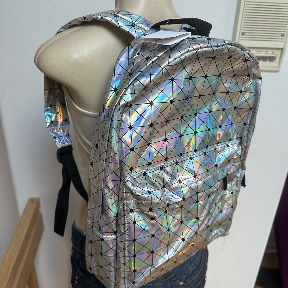 Holographic Geometric Backpack - Picture 3 of 5